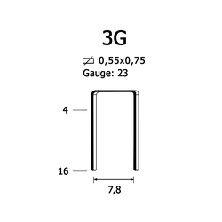 Скоба крепежная 3G/06 мм (400/10)