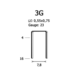 Скоба крепежная 3G/06 мм (400/10)