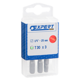 E117778 Биты TORX длина 25 мм 1/4" № Т25 (комплект 3 шт)