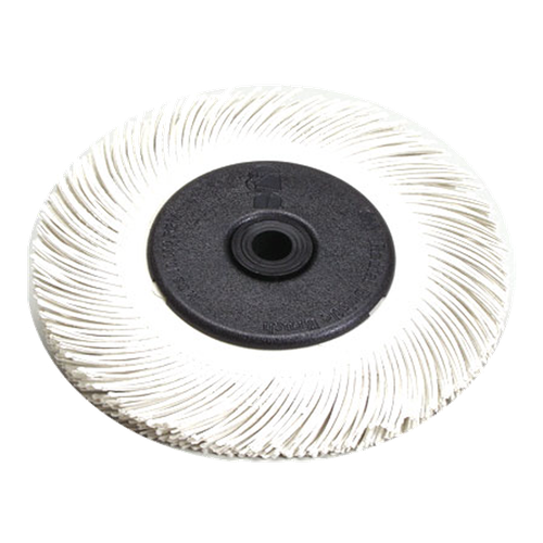 Фото товара "60196 Круг Scotch-Brite Bristle BB-ZB тип С с фланцами P120 белый 150мм - 5 шт/кор"