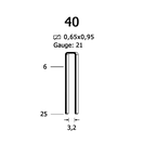 Скоба крепежная 40/12 мм (200/10)