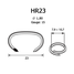 Фото товара "HR23 C-RING Скоба обжимная 23/1,8  мм"