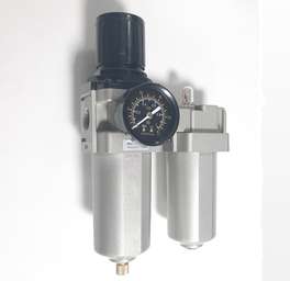 FRL4010 Блок подготовки воздуха, 1/2", 3000 л/мин, 5 мкм (алюминиевые колбы), автосброс конденсата