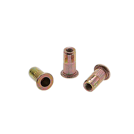 FTC-Z Резьбовая заклепка  М3/030 рифленая, сталь, стандартный бортик, на 1,5-3,0 мм (1,4) Удл