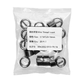 Резьбовая вставка FR, Нерж, (d=16х2,0, l=16 mm) упаковка 20 шт., стандартная резьба