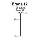 Штифт крепежный 12/40 мм (60/5)