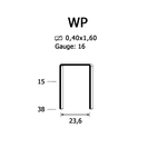 Скоба крепежная WP/32 мм (10)