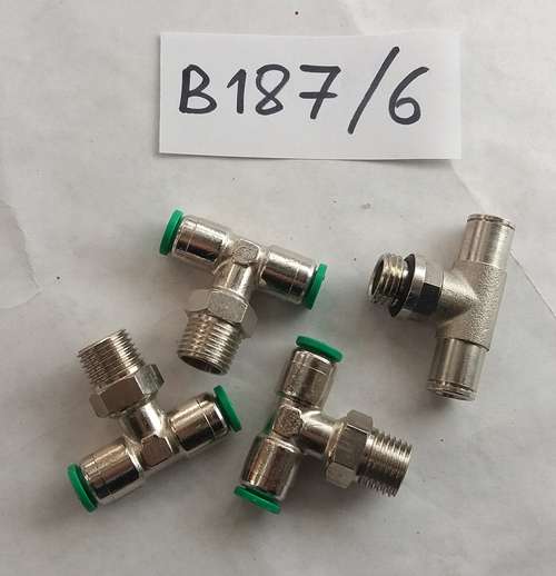 Фото товара "B187/6 Фитинг T-цанговый M1/4", 6х4 мм"